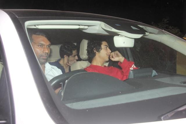 Shah Rukh’s son Aryan at the Zero screening. (Viral Bhayani) Shah Rukh’s son Aryan at the Zero screening. (Viral Bhayani)