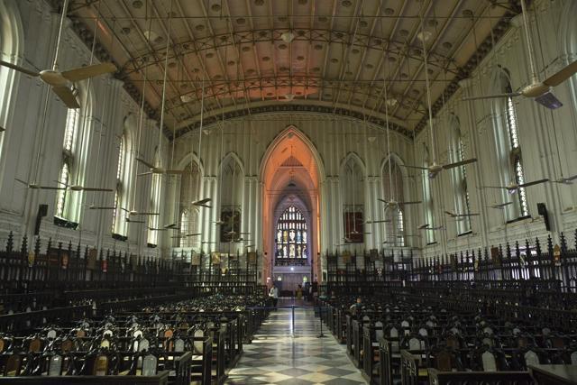 An inside view of the cathedral. (Arijit Sen/HT Photo) An inside view of the cathedral. (Arijit Sen/HT Photo)