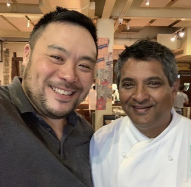 Chang with Floyd Cardoz Chang with Floyd Cardoz