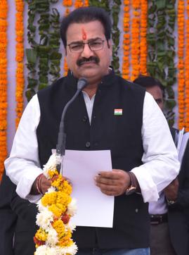 Pratap Singh Khachariyawas took oath at Raj Bhawan on Monday.Photo:-Prabhakar Sharma