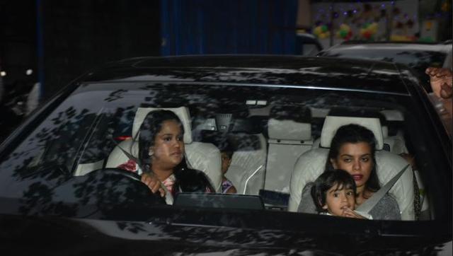 Arpita Khan Sharma with son Ahil at Salman Khan’s Christmas party