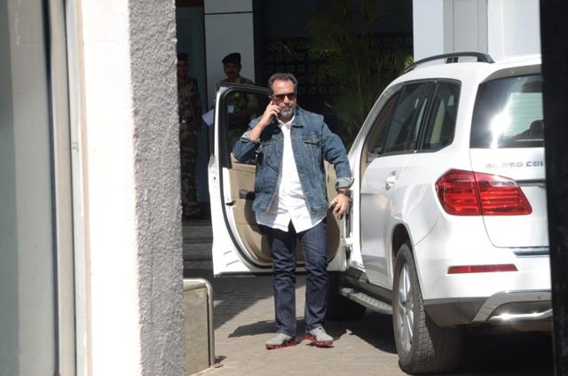 Director Aanand L Rai spotted at the airport. Director Aanand L Rai spotted at the airport.