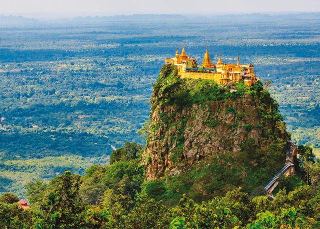 Mount Popa, a pagoda atop a dead volcano (Shutterstock) Mount Popa, a pagoda atop a dead volcano (Shutterstock)