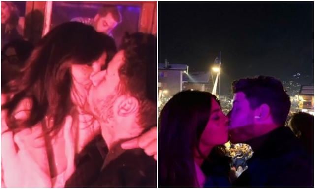 The much-in-love couple. The much-in-love couple.