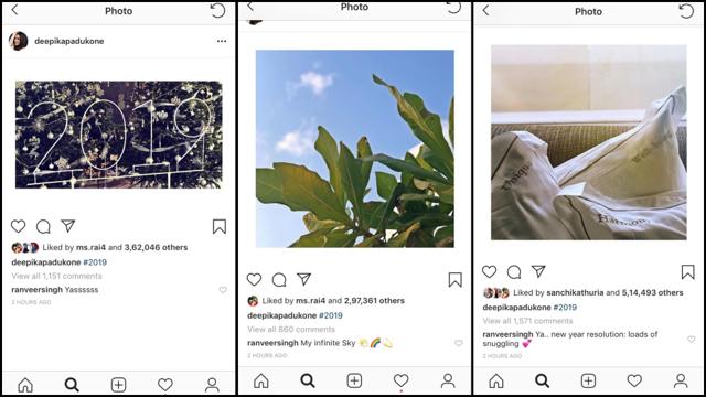 Cute comments left by Ranveer Singh on Deepika Padukone’s pictures. Cute comments left by Ranveer Singh on Deepika Padukone’s pictures.