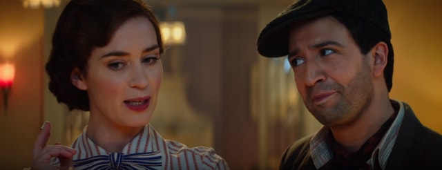 Lin-Manuel Miranda performs a rap in Mary Poppins Returns.