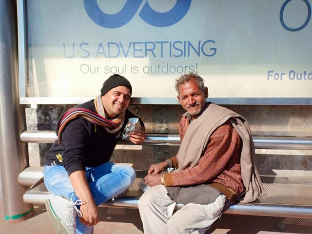 Ghanekar (left) having breakfast with Harpal in Dehradun. (HT/PHOTO) Ghanekar (left) having breakfast with Harpal in Dehradun. (HT/PHOTO)