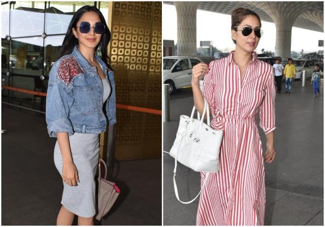 Kiara Advani and Kim Sharma at the airport.