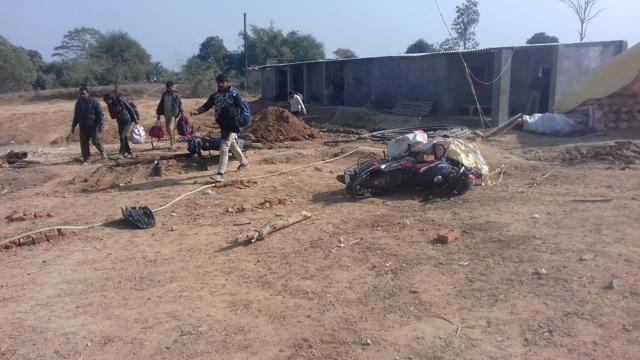 Nine people, including two villagers and seven workers of the sand mining site, were injured in violence