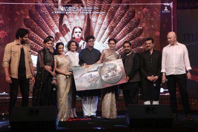 Kangana Ranaut releases the music album of Manikarnika: The Queen of Jhansi. (Viral Bhayani)