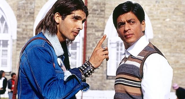 Zayed Khan and Shah Rukh Khan in Main Hoon Na