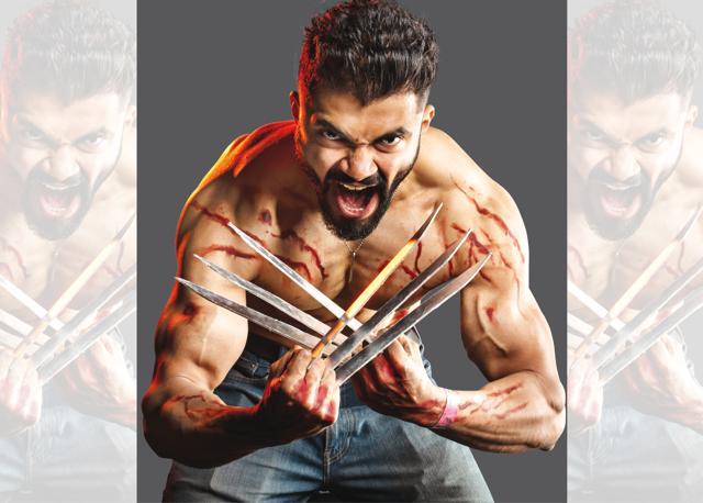 Suneet Sebastian cosplaying as Wolverine Suneet Sebastian cosplaying as Wolverine