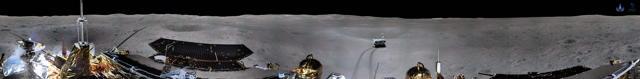 This picture released by the China National Space Administration (CNSA) via CNS shows a 360 degree panoramic image made by China's Chang'e-4 lunar probe on the far side of the moon. (AFP) This picture released by the China National Space Administration (CNSA) via CNS shows a 360 degree panoramic image made by China's Chang'e-4 lunar probe on the far side of the moon. (AFP)