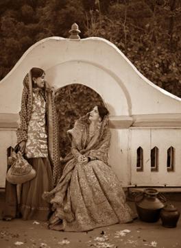 Dressed in a lilac-gold silk and tulle lehenga with salma, tikki and resham work, the vibrant bride shares a hearty laugh with her friend as they soak in the morning sun. The baraat won’t arrive before noon. There’s plenty of time to contemplate escapades that’ll never come to be. (Photo: Jasjeet Plaha/HT) Dressed in a lilac-gold silk and tulle lehenga with salma, tikki and resham work, the vibrant bride shares a hearty laugh with her friend as they soak in the morning sun. The baraat won’t arrive before noon. There’s plenty of time to contemplate escapades that’ll never come to be. (Photo: Jasjeet Plaha/HT)