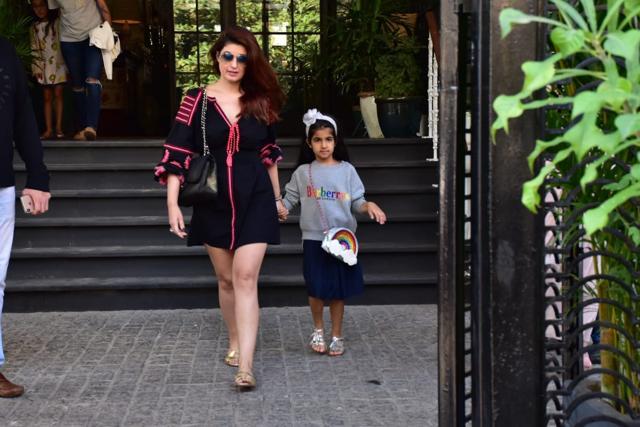 Twinkle Khanna and her daughter Nitara at Soho House. Twinkle Khanna and her daughter Nitara at Soho House.