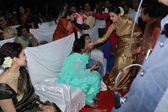 Rekha with Saroj Khan. (Viral Bhayani)