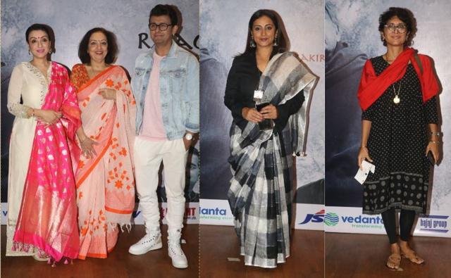 Sonu Nigam, Divya Dutta and Kiran Rao at Raag Shayari event. (Viral Bhayani)