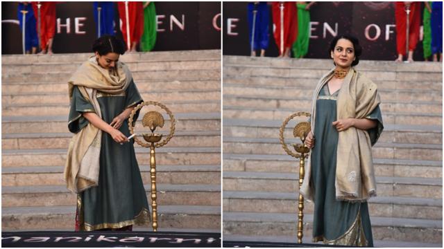 Kangana Ranaut at the song launch. Kangana Ranaut at the song launch.