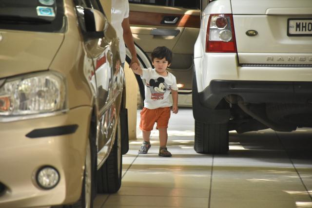 Taimur again spotted in Mumbai.