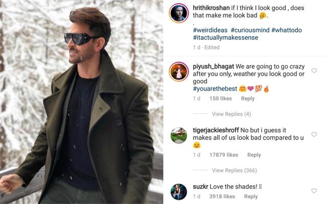 Sussanne Khan, Tiger Shroff commented on Hrithik Roshan’s picture. Sussanne Khan, Tiger Shroff commented on Hrithik Roshan’s picture.