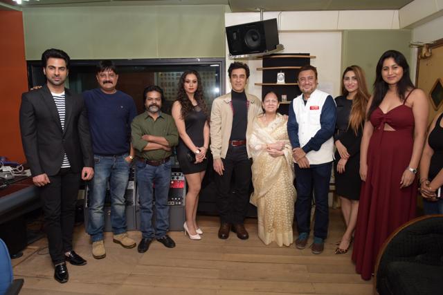 Faisal Khan with his team at the launch of his film Factory. (Viral Bhayani)