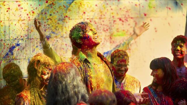 The film opens with a Holi scene, and no one ever explains why.