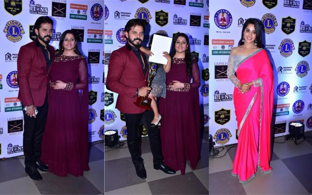 Sreesanth with wife and daughter and Bigg Boss 12 winner Dipika Kakar at the event. (Viral Bhayani) Sreesanth with wife and daughter and Bigg Boss 12 winner Dipika Kakar at the event. (Viral Bhayani)