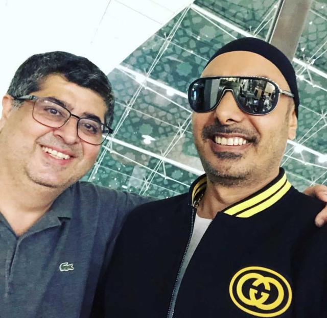 Ash Lilani (left) with Sukhbir Singh. (HT Photo)