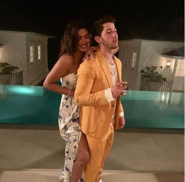 Priyanka Chopra and Nick Jonas during their honeymoon in the Caribbean.