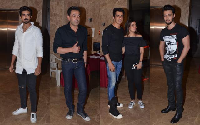 Celebs at Ramesh Taurani’s birthday bash. (Viral Bhayani) Celebs at Ramesh Taurani’s birthday bash. (Viral Bhayani)