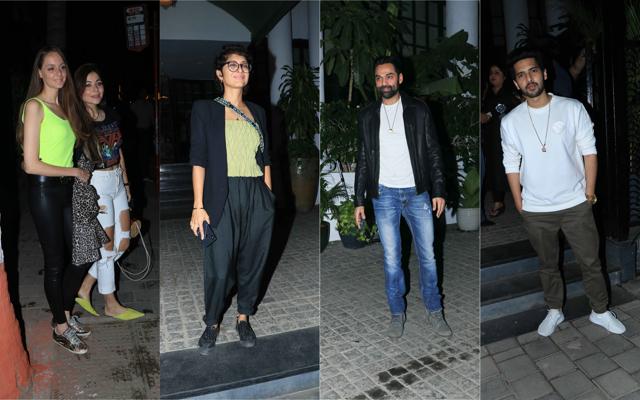 Ranvijay Singha’s wife Priyanka Vohra with Kanika Kapoor, Kiran Rao, Abhay Deol and Armaan Malik at the restaurant. (Viral Bhayani) Ranvijay Singha’s wife Priyanka Vohra with Kanika Kapoor, Kiran Rao, Abhay Deol and Armaan Malik at the restaurant. (Viral Bhayani)