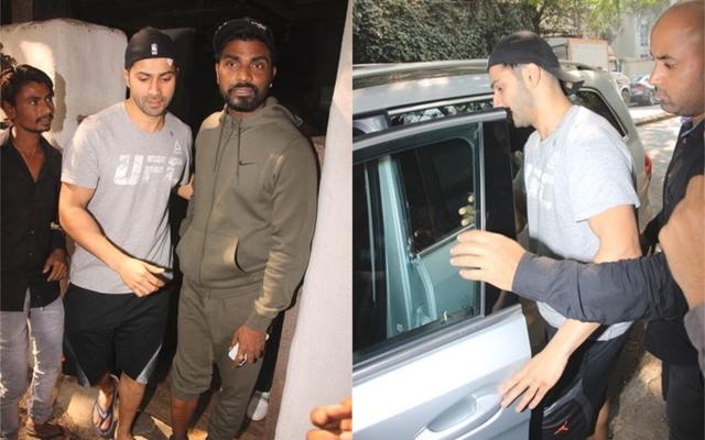 Varun Dhawan spotted in Mumbai. (Viral Bhayani) Varun Dhawan spotted in Mumbai. (Viral Bhayani)