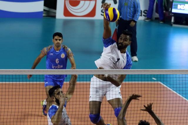 File image of Chennai Spartans’ Akhin Jas. (Pro Volleyball League) File image of Chennai Spartans’ Akhin Jas. (Pro Volleyball League)