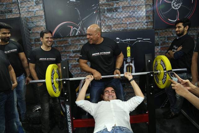 Arbaaz Khan takes on fitness challenge. (Viral Bhayani)