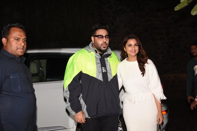 Badshah with Parineeti Chopra at the bash. (Viral Bhayani)