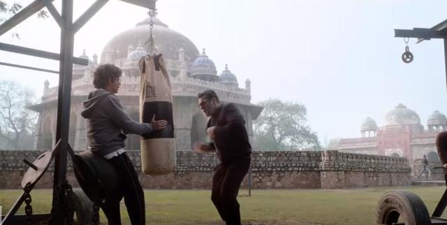Salman Khan in a still from Bharat teaser.