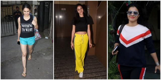 Sara Ali Khan, Ananya Panday and Kajol spotted in Mumbai. Sara Ali Khan, Ananya Panday and Kajol spotted in Mumbai.