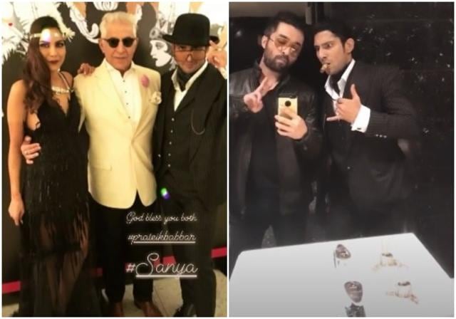 Prateik Babbar and Sanya Sagar with veteran actor Dalip Tahil (left) and Prateik with Siddhant Kapoor. Prateik Babbar and Sanya Sagar with veteran actor Dalip Tahil (left) and Prateik with Siddhant Kapoor.