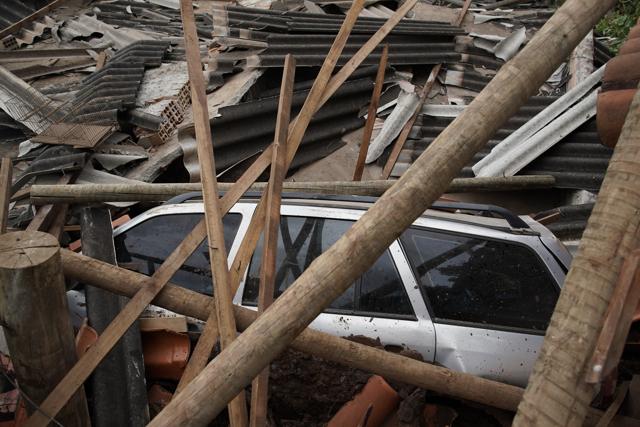 A car lies covered in debris after a dam collapse near Brumadinho, Brazil. (AP Photo) A car lies covered in debris after a dam collapse near Brumadinho, Brazil. (AP Photo)