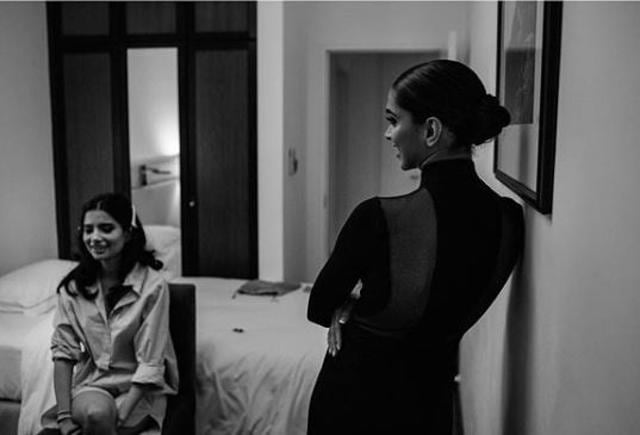 Deepika Padukone at her friend’s wedding in Sri Lanka.