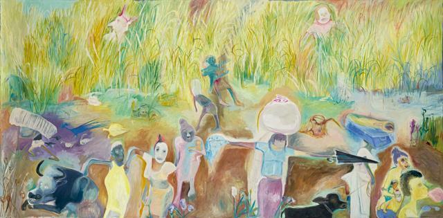 Preview: Your Earth, My World, oil on canvas by Sosa Joseph. (India Art Fair) Preview: Your Earth, My World, oil on canvas by Sosa Joseph. (India Art Fair)