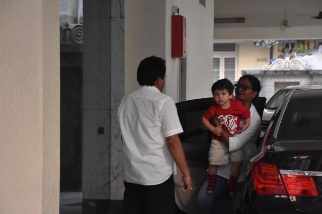 Taimur Ali Khan in Bandra.