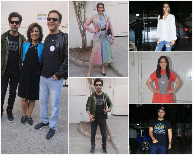 Ek Ladki Ko Dekha Toh Aisa Laga screening in Mumbai. Ek Ladki Ko Dekha Toh Aisa Laga screening in Mumbai.