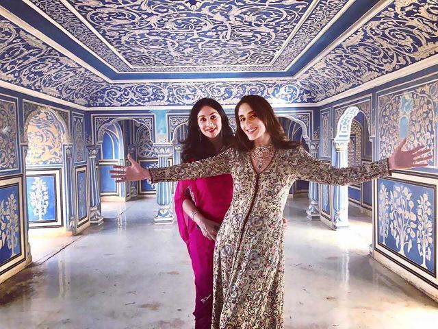 Farah Khan Ali (right) with Diya Kumari. (Photo: Rahul Datta ) Farah Khan Ali (right) with Diya Kumari. (Photo: Rahul Datta )