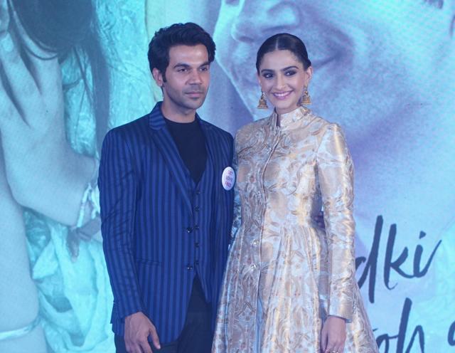Actors Sonam Kapoor and Rajkummar Rao during a press conference to promote their upcoming film Ek Ladki Ko Dekha Toh Aisa Laga. (IANS) Actors Sonam Kapoor and Rajkummar Rao during a press conference to promote their upcoming film Ek Ladki Ko Dekha Toh Aisa Laga. (IANS)