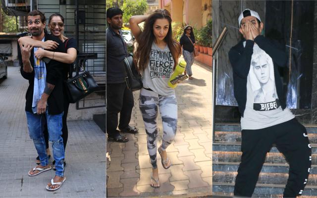 Bipasha Basu and Karan Singh Grover, Malaika Arora and Kartik Aaryan. (Varinder Chawla) Bipasha Basu and Karan Singh Grover, Malaika Arora and Kartik Aaryan. (Varinder Chawla)