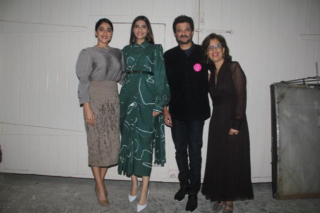 Regina Cassandra, Sonam Kapoor, Anil Kapoor and Shelly Chopra Dhar during the promotions of Ek Ladki Ko Dekha Toh Aisa Laga. (Varinder Chawla) Regina Cassandra, Sonam Kapoor, Anil Kapoor and Shelly Chopra Dhar during the promotions of Ek Ladki Ko Dekha Toh Aisa Laga. (Varinder Chawla)