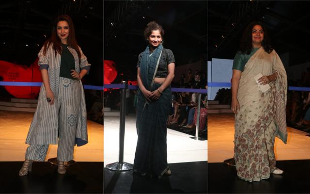 Tisca Chopra, Gauri Shinde and Ashwiny Iyer Tiwari at the Lakme Fashion Week. Tisca Chopra, Gauri Shinde and Ashwiny Iyer Tiwari at the Lakme Fashion Week.
