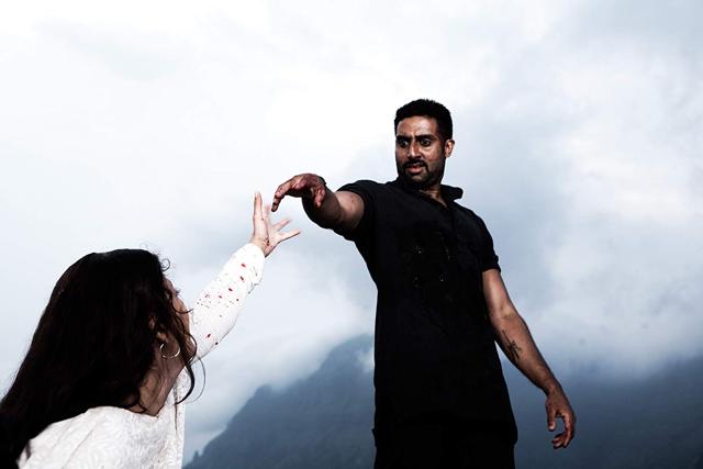 Abhishek Bachchan and Aishwarya Rai in a still from Raavan. Abhishek Bachchan and Aishwarya Rai in a still from Raavan.