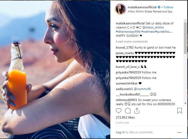 Malaika Arora posted her picture naming a resort, minus a disclaimer. (photo: Instagram/malaikaaroraofficial)